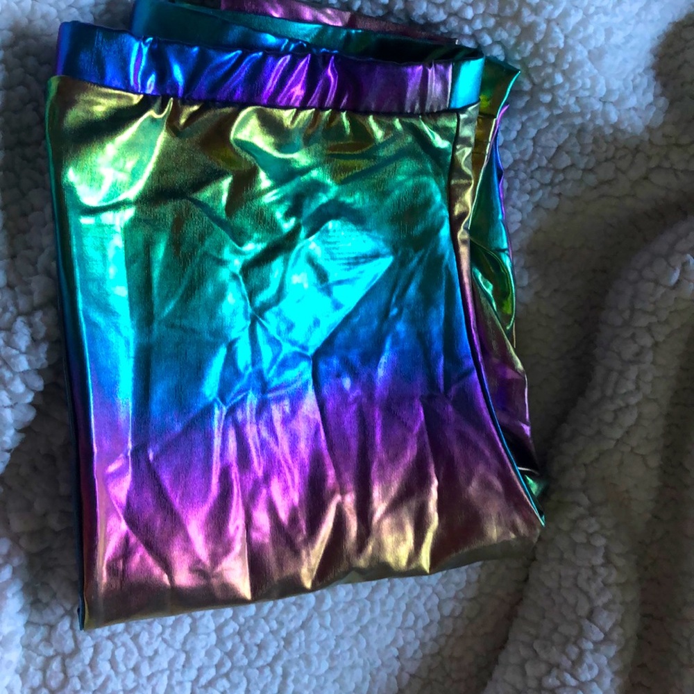 Black heart Large MERMAID leggings! Never worn NEW